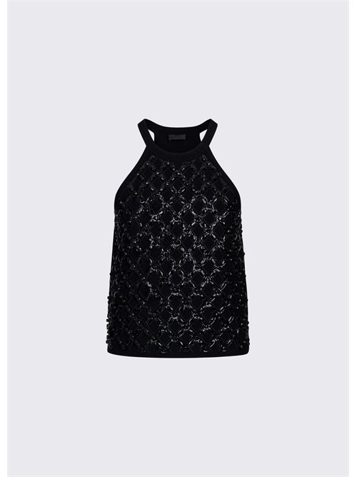 Top con ricami gioiello LIU JO | PA6048MS99E/22222